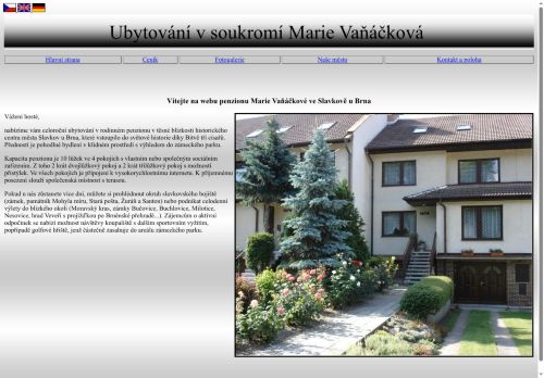 Zobrazit webové stránky Ubytování Marie Vaňáčková