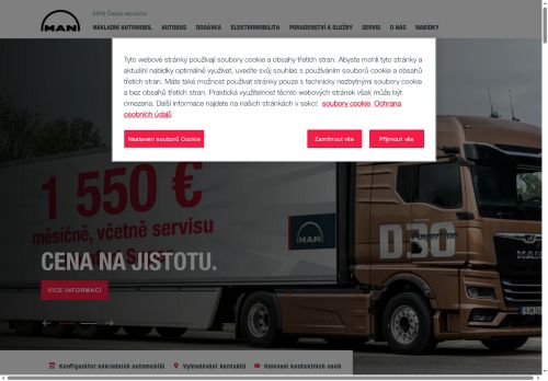 Zobrazit webové stránky MAN Truck & Bus Czech Republic s.r.o. – Rousínov