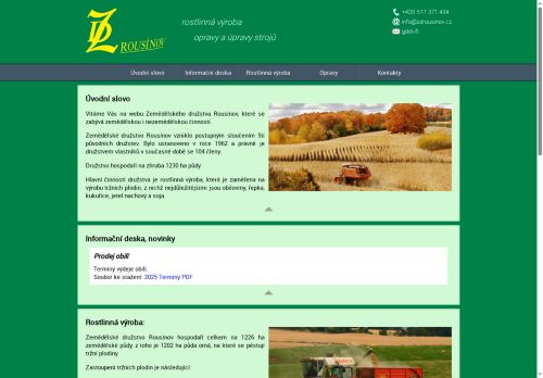 Zobrazit webové stránky Zemědělské družstvo Rousínov