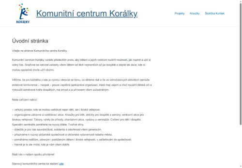 Zobrazit webové stránky Komunitní centrum Korálky