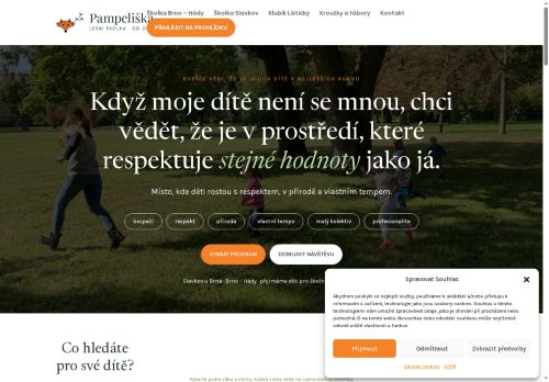 Zobrazit webové stránky Lesní klub Pampeliška