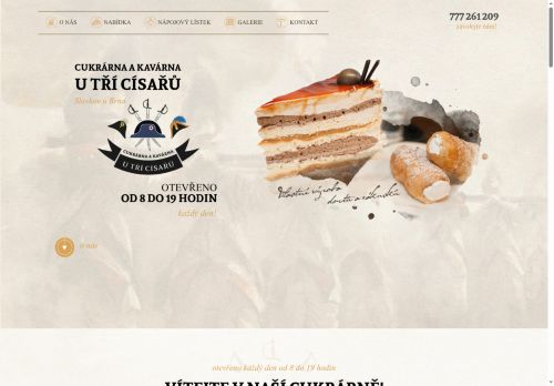 Zobrazit webové stránky Cukrárna a kavárna U tří císařů