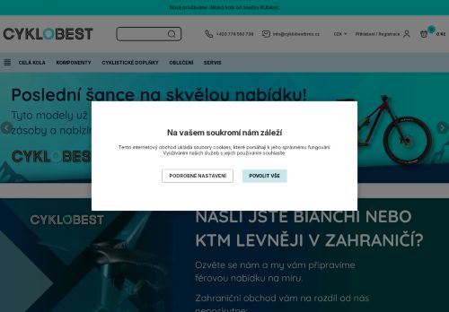 Zobrazit webové stránky CYKLO best