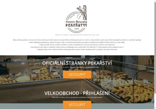 Zobrazit webové stránky Antonín Halouzka – pekařství