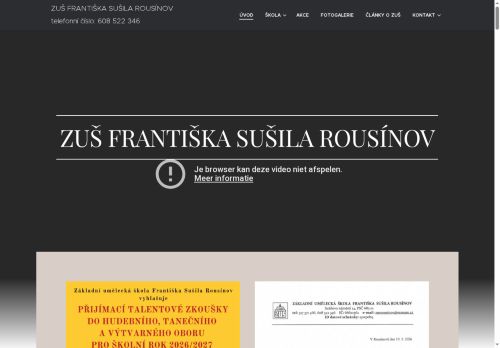 Zobrazit webové stránky Základní umělecká škola Františka Sušila