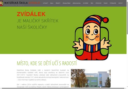 Zobrazit webové stránky Mateřská škola Zvídálek
