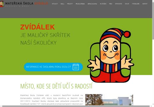 Zobrazit webové stránky Mateřská škola Zvídálek
