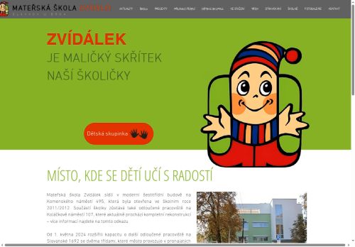 Zobrazit webové stránky Mateřská škola Zvídálek