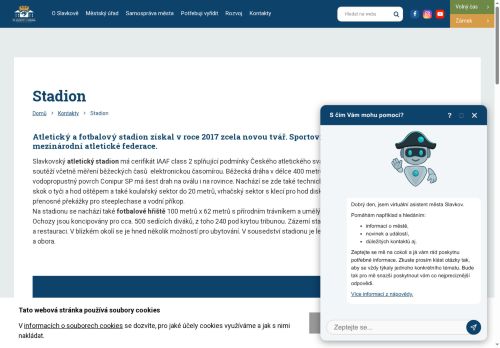 Zobrazit webové stránky Atletický stadion Slavkov