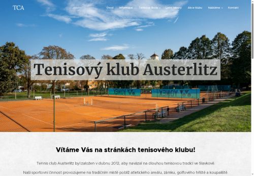 Zobrazit webové stránky Tenisové kurty a hala Slavkov