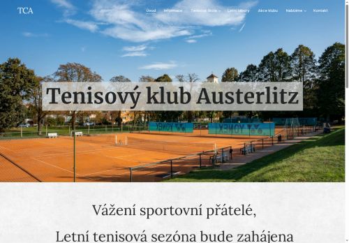 Zobrazit webové stránky Tenisové kurty a hala Slavkov