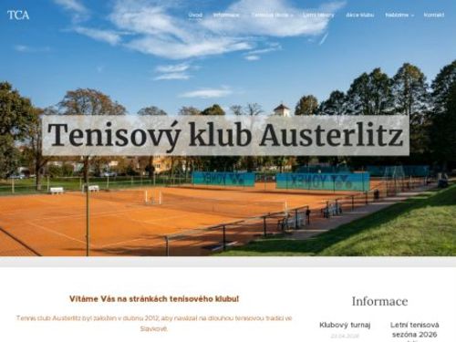 Tenisové kurty a hala Slavkov