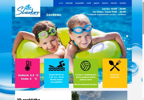 Zobrazit webové stránky Městské koupaliště Slavkov