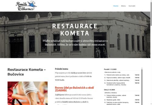 Zobrazit webové stránky Restaurace Kometa