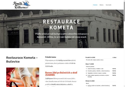Zobrazit webové stránky Restaurace Kometa