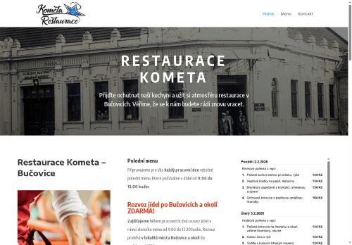 Zobrazit webové stránky Restaurace Kometa