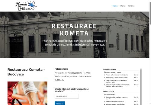 Zobrazit webové stránky Restaurace Kometa