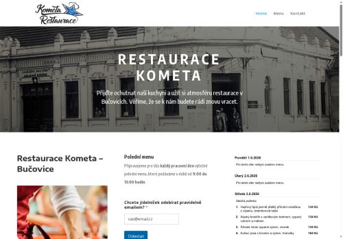 Zobrazit webové stránky Restaurace Kometa