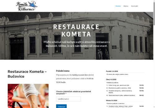 Zobrazit webové stránky Restaurace Kometa