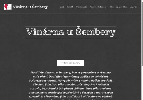 Zobrazit webové stránky Vinárna u Šembery Bučovice
