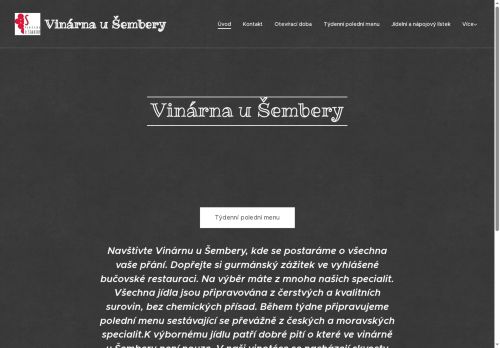 Zobrazit webové stránky Vinárna u Šembery Bučovice