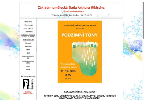 Zobrazit webové stránky Základní umělecká škola Arthura Nikische