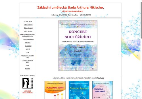 Zobrazit webové stránky Základní umělecká škola Arthura Nikische