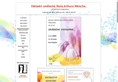 Zobrazit webové stránky Základní umělecká škola Arthura Nikische