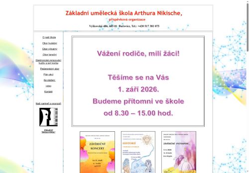 Zobrazit webové stránky Základní umělecká škola Arthura Nikische