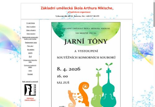 Zobrazit webové stránky Základní umělecká škola Arthura Nikische