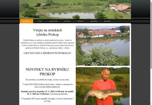 Zobrazit webové stránky Rybník Prokop
