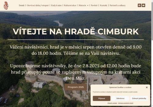 Zobrazit webové stránky Hrad Cimburk