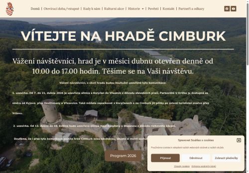 Zobrazit webové stránky Hrad Cimburk