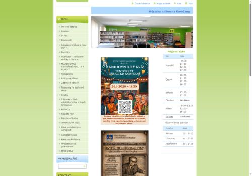 Zobrazit webové stránky Knihovna, kulturní a informační centrum Koryčany