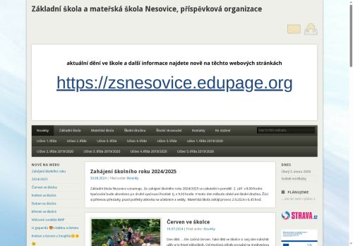 Zobrazit webové stránky Základní škola a mateřská škola Nesovice