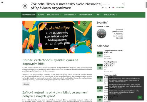 Zobrazit webové stránky Základní škola a mateřská škola Nesovice