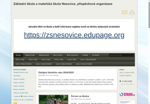Zobrazit webové stránky Základní škola a mateřská škola Nesovice