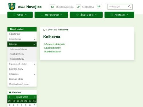 Místní knihovna Nevojice
