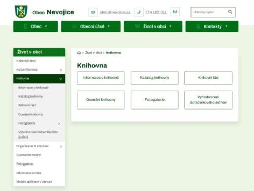 Místní knihovna Nevojice