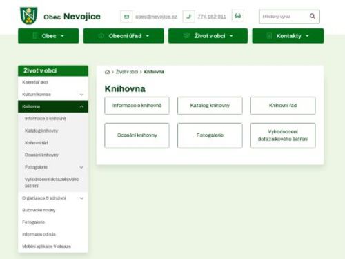 Místní knihovna Nevojice