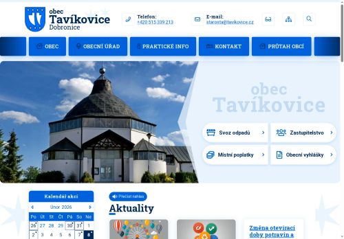 Zobrazit webové stránky Obecní úřad Tavíkovice
