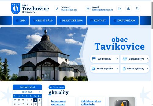Zobrazit webové stránky Obecní úřad Tavíkovice