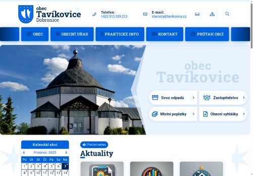Zobrazit webové stránky Obecní úřad Tavíkovice