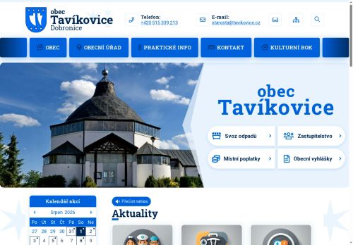Zobrazit webové stránky Obecní úřad Tavíkovice