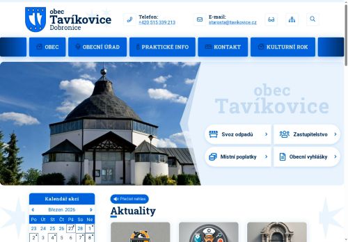 Zobrazit webové stránky Obecní úřad Tavíkovice