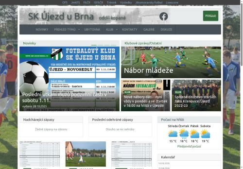 Zobrazit webové stránky Ubytovna SK Újezd u Brna