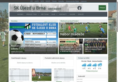 Zobrazit webové stránky Ubytovna SK Újezd u Brna