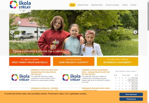 Zobrazit webové stránky Základní a Mateřská škola Střílky