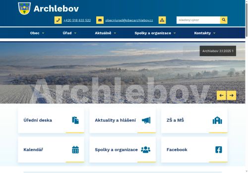 Zobrazit webové stránky Obecní úřad Archlebov