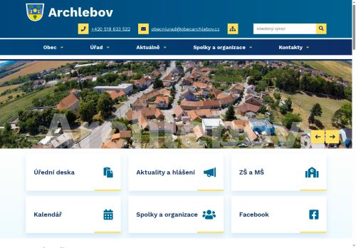 Zobrazit webové stránky Obecní úřad Archlebov